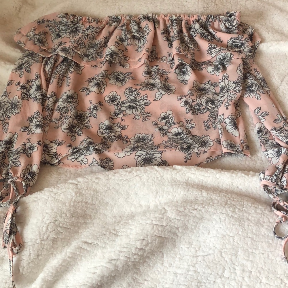 Off the shoulder crop top